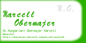 marcell obermajer business card